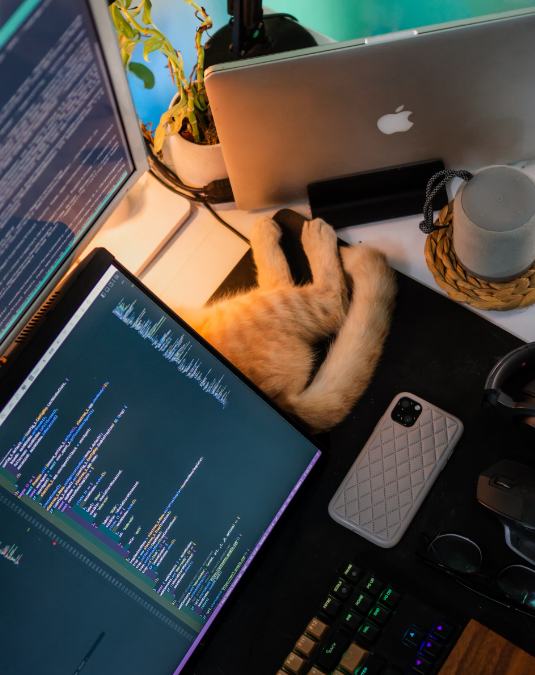 A person’s home office.